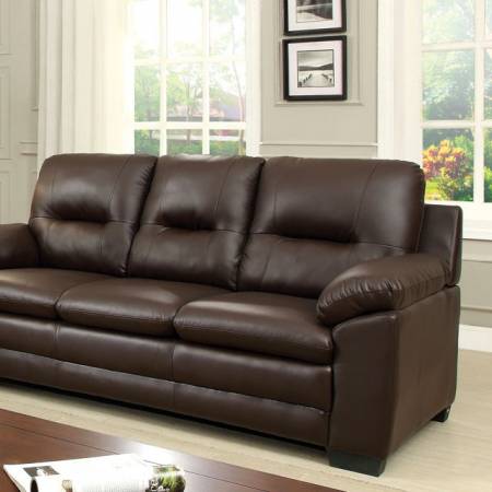 PARMA SOFA IN BROWN PU